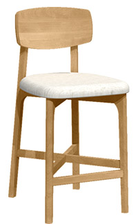 Tabouret en chêne rouge BSFR-1910