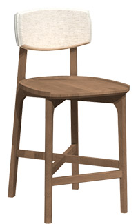 Tabouret en noyer BSFW-1911